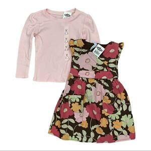 Old Navy NWT 3 Piece Cotton Dress and Shirt Set Size 12-18 Months